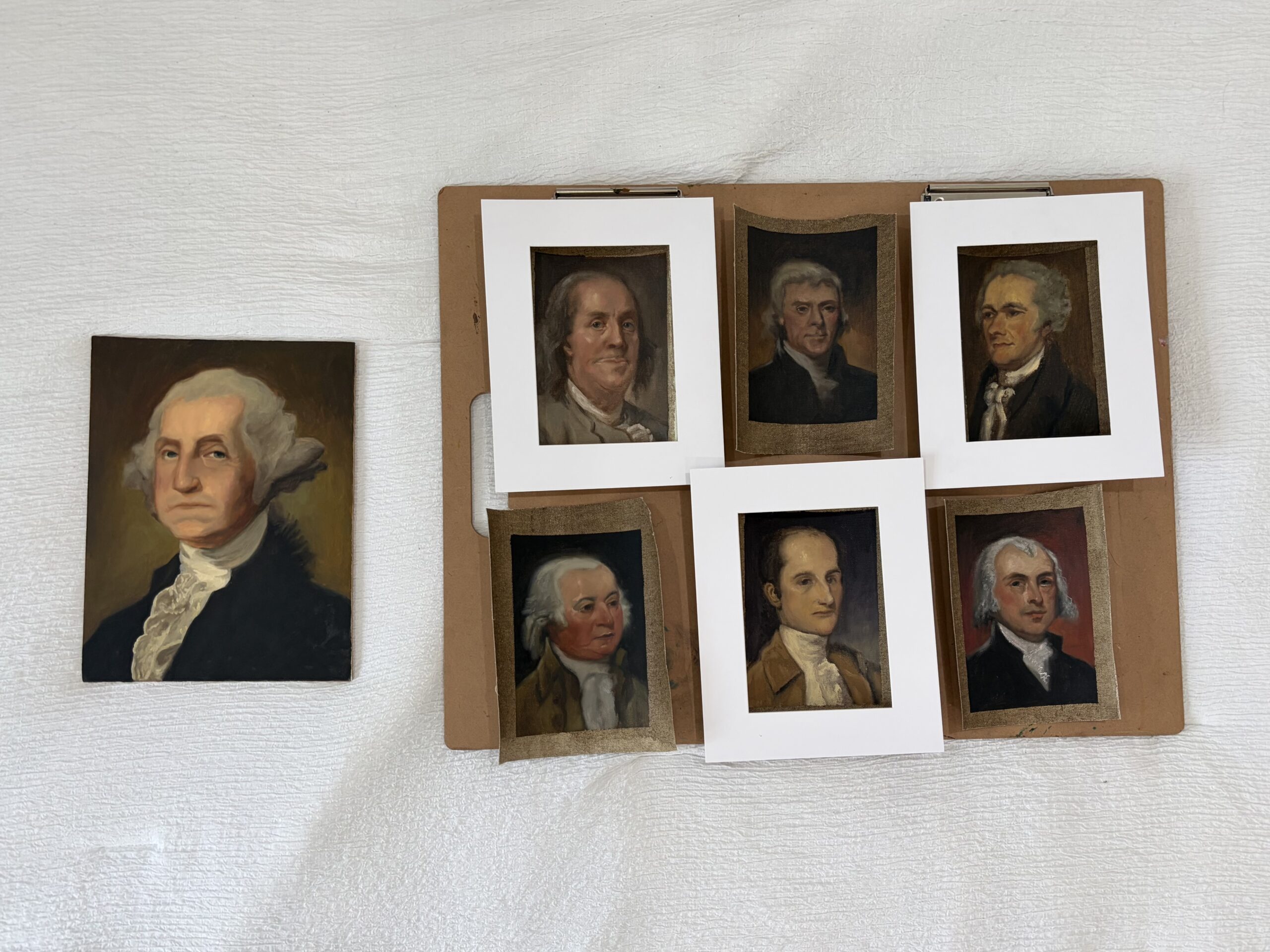 Founding Fathers Oil Studies
